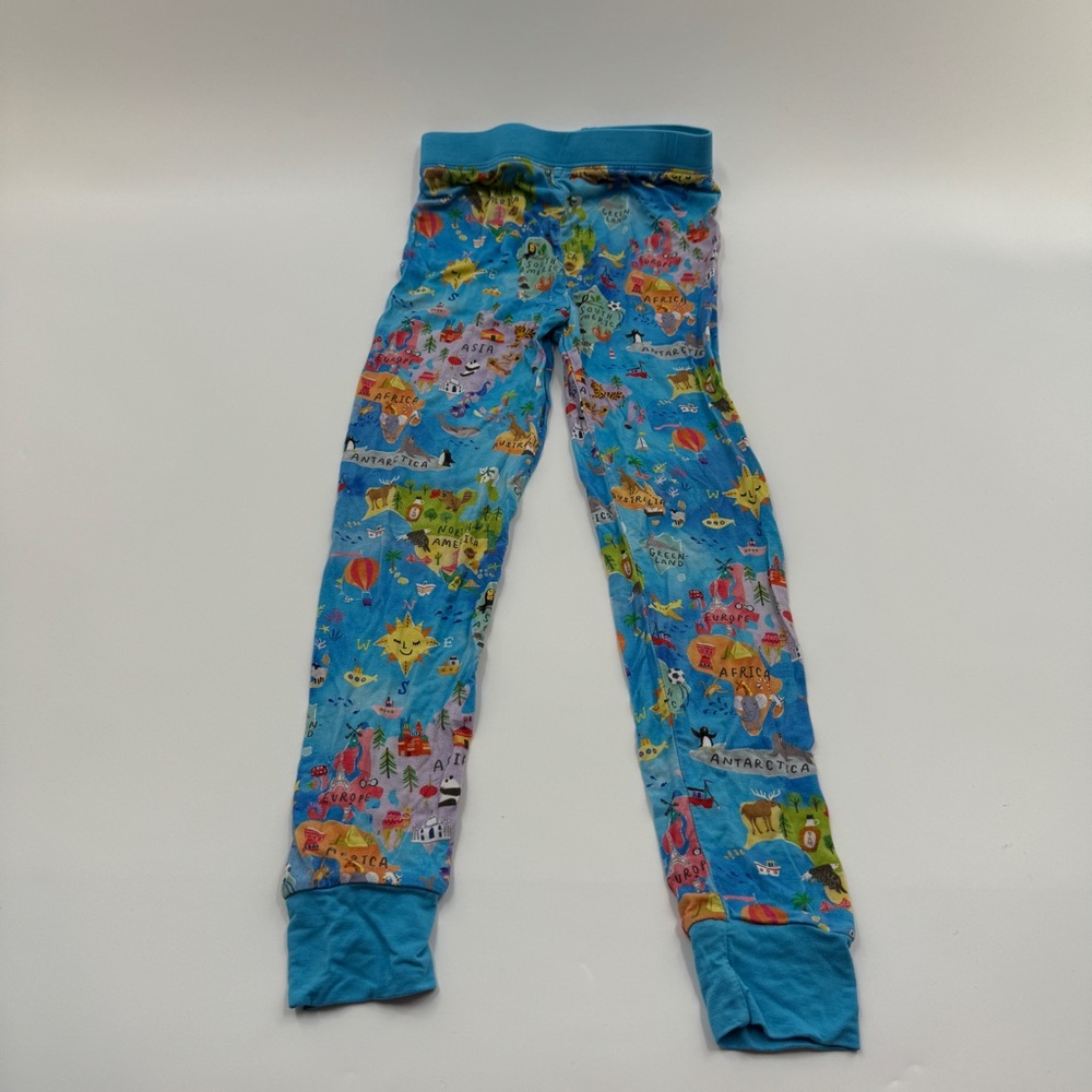 Little Sleepies Around the World Pajama Set Kids Size 5/6 Long Sleeve - Picture 6 of 8